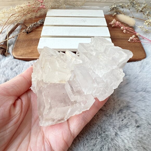 Gorgeous Halite Salt Crystal Cluster from Morroco - Picture 3 of 9